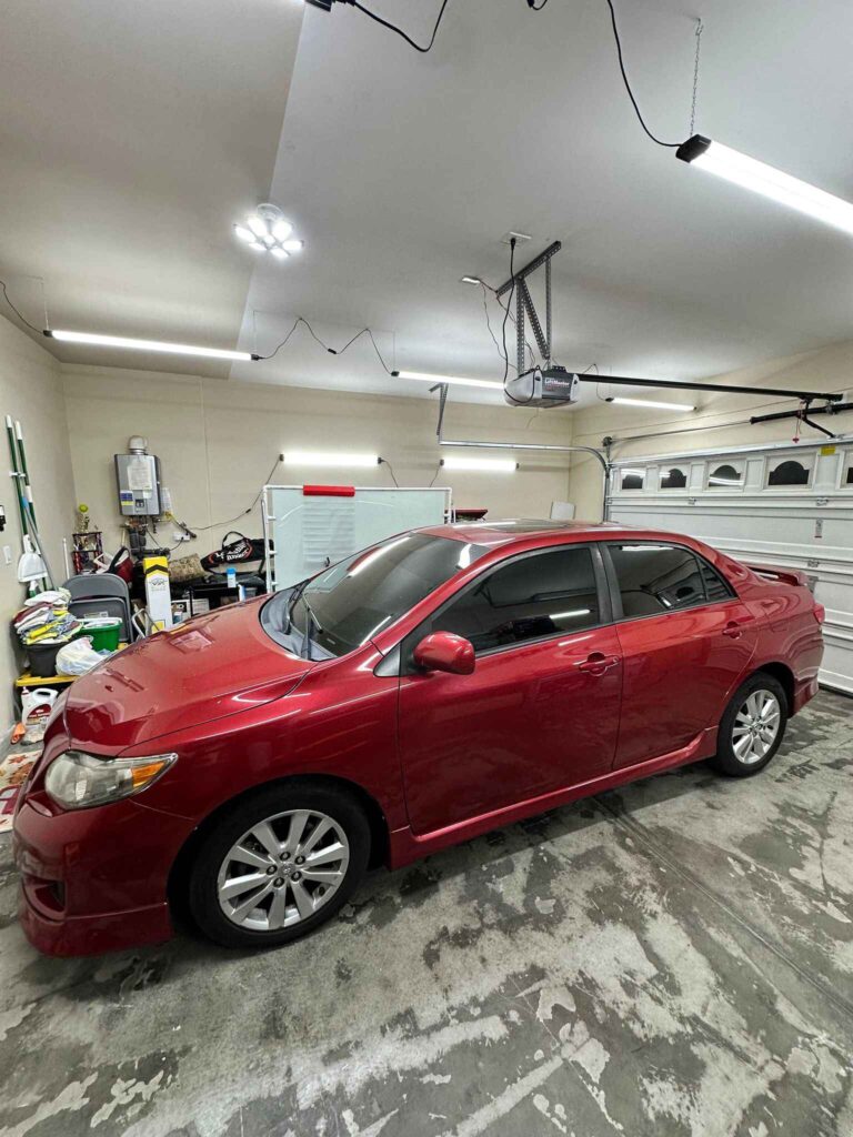 2010 Toyota Corolla with HiTek Window Tinting - Expert Auto Tinting in Las Vegas with health benefits for drivers & passengers