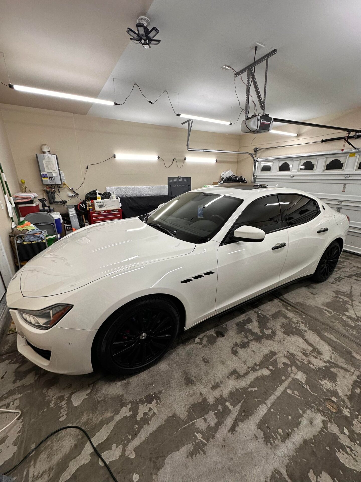 Maserati Ghibli window tinting in Las at Las Vegas Tint Sudio