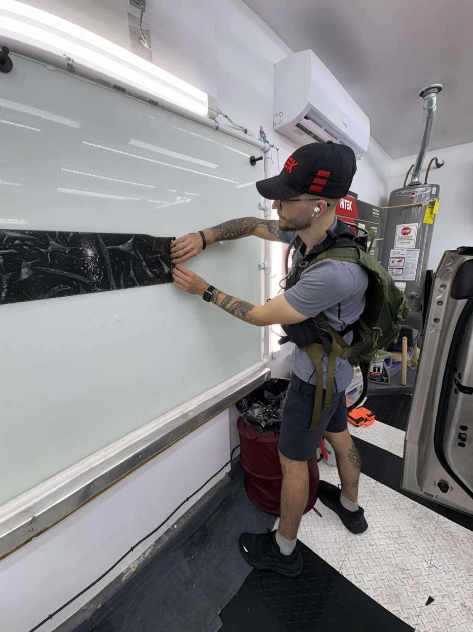 Our expert installer Las Vegas Tint Studio